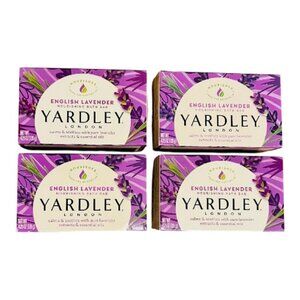 Yardley London English Lavender Soothing Bath Bar Soap 4 Bars 4.25 oz ea.